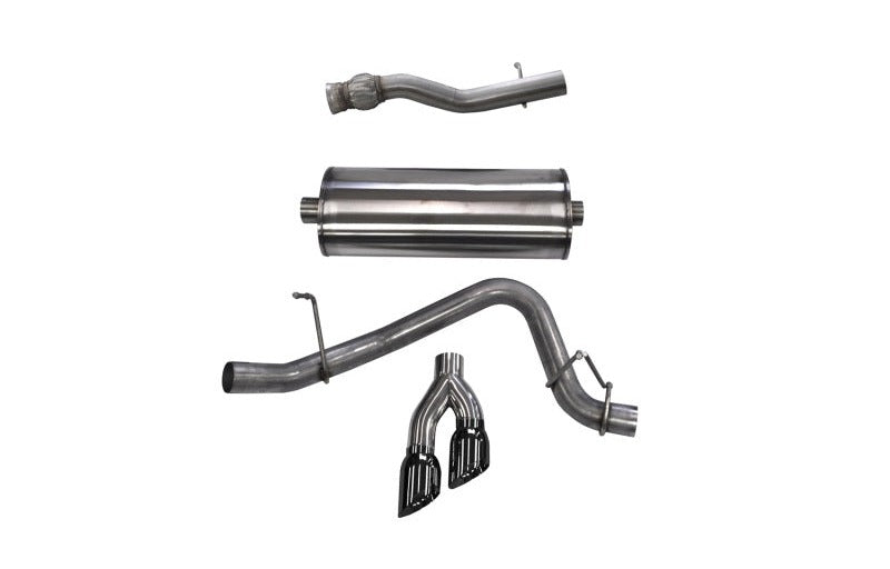 Corsa 2015-2020 GMC Yukon Denali XL 6.2L V8 3in Cat-Back Single Side Exit Twin 4in Black Tips