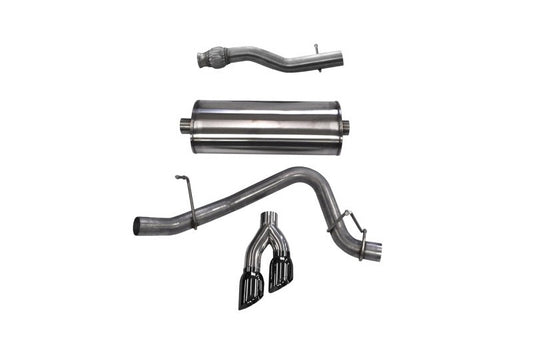 Corsa 2015-2020 GMC Yukon XL 1500 5.3L V8 3in Cat-Back Single Side Exit Twin 4in Black Tips
