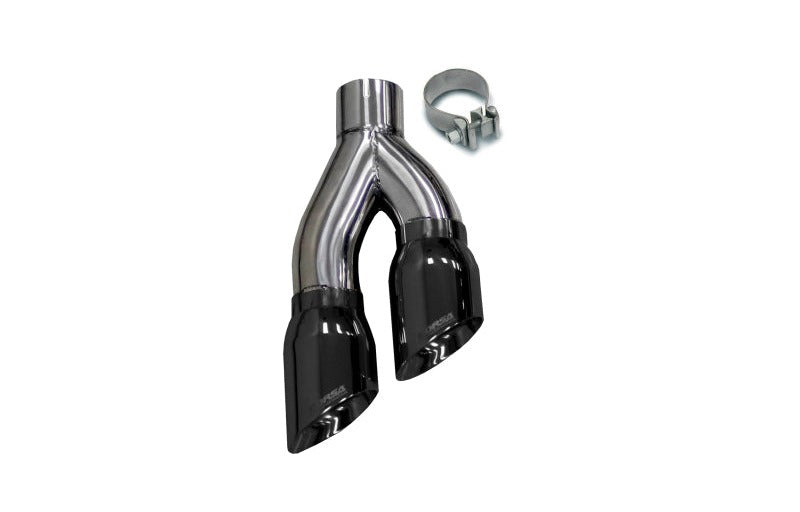 Corsa 1999-2006 Universal Stainless Steel Twin 4.0in Black PVD Pro-Series Tip