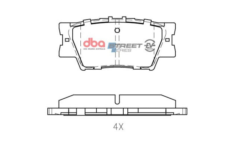 DBA 13-18 Lexus ES300h Rear SSEV Street Series Brake Pads