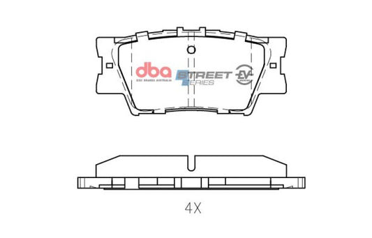 DBA 13-18 Lexus ES300h Rear SSEV Street Series Brake Pads