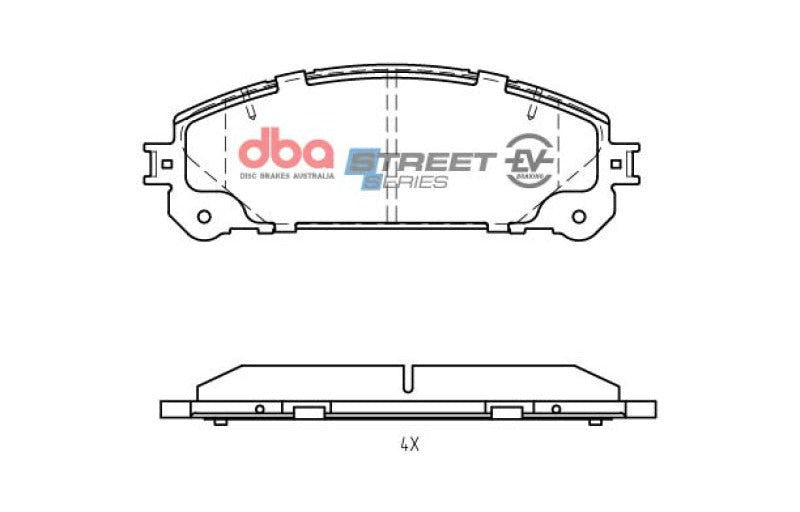 DBA 15-18 Lexus NX200t Front SSEV Street Series Brake Pads