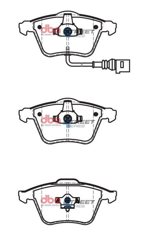 DBA 08-15 Audi TT Quattro Front Street Series Brake Pads