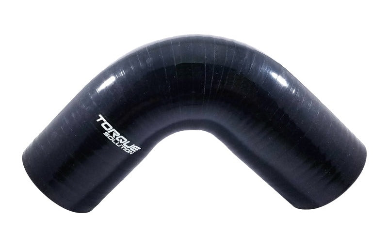 Torque Solution 90 Degree Silicone Elbow: 2.5 inch Black Universal