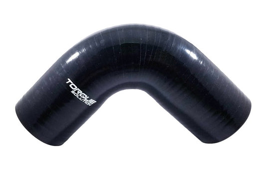 Torque Solution 90 Degree Silicone Elbow: 2 inch Black Universal