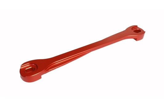 Torque Solution Billet Battery Tie Down: Subaru WRX/STi/Legacy/Forester/Outback Red