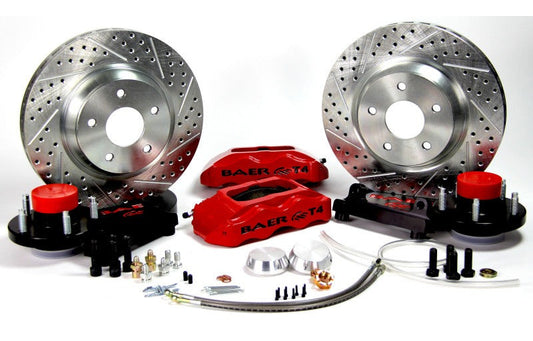 Baer Brakes 60-64 Continental w/ OE Spindles STD Studs 13in Track4 Front SDZ Brake Kit - Black