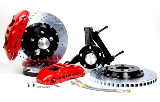 Baer Brakes 73-76 Buick Century STD Studs 14in Extreme+ Front SDZ Brake Kit - Red — 70-81 F-Body & 75-79 X-Body & 77-90 GM Full Size (B-Body) Cars w/5x4.75 Wheel…