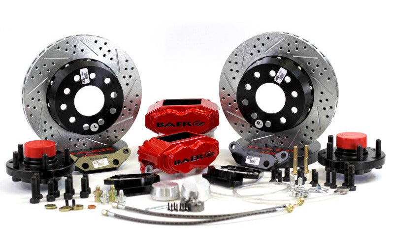 Baer Brakes 58-70 Chevrolet Biscayne STD Studs 11in SS4+ Front SDZ Brake Kit - Red