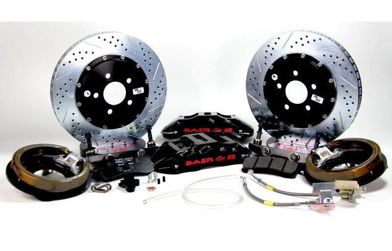 Baer Brakes 60-86 Chevrolet C10 Pickup 15in Extreme+ Rear Brake Kit-Black- — 6 Lug (6x5.5"BC)