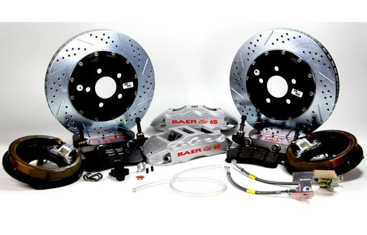 Baer Brakes 1960-1986 Chevrolet C10 Pickup 15in Extreme+ Rear Brake Kit-Silver- — 5 Lug (5x5"BC)
