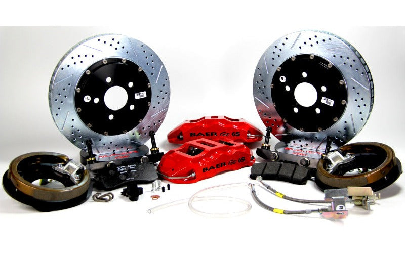 Baer Brakes 73-77 Buick Century 14in Extreme+ Rear SDZ Brake Kit - Hugger Orange