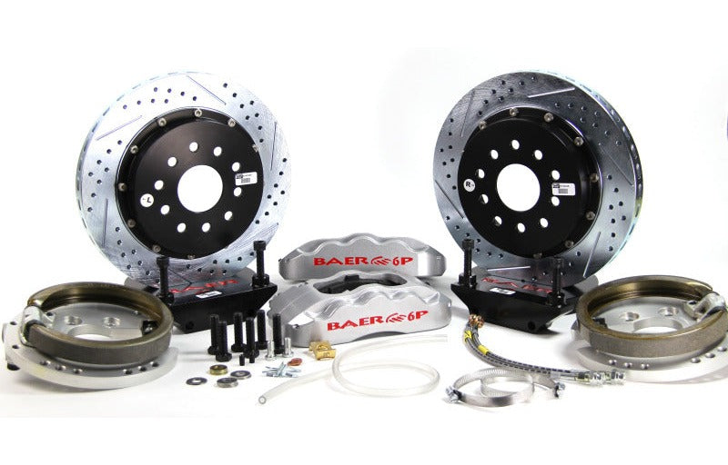Baer Brakes 1992-1993 GMC Typhoon 14in Pro+ Rear Brake Kit-Silver-