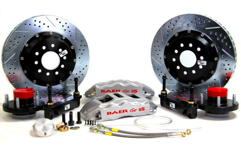 Baer Brakes 1965-1966 Ford Mustang 14in Extreme+ Front Brake Kit-Silver-