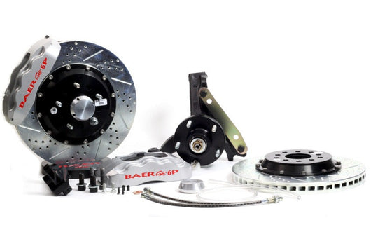 Baer Brakes 1994-1996 Chevrolet Impala 13in Pro+ Front Brake Kit-Silver-