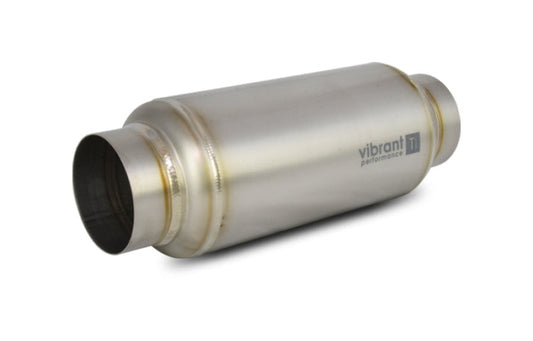 Vibrant Titanium Resonator 2.5in. Inlet/2.5in. Outlet x 12in. Long