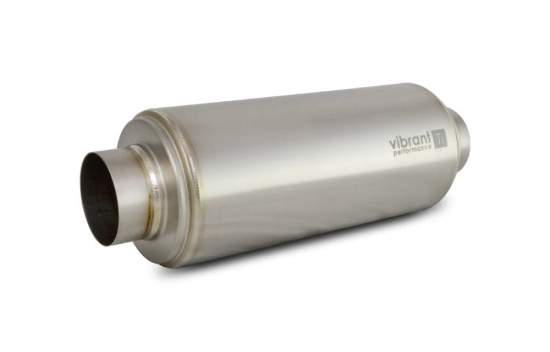 Vibrant Titanium Resonator 4in Inlet/4in Outlet x 16in Long