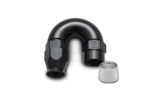 Vibrant -6AN 180 Degree Elbow Hose End Fitting for PTFE Lined Hose