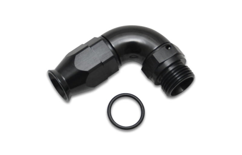 Vibrant -6AN To -8ORB 90 Degree Hose End Fitting For PTFE Hose