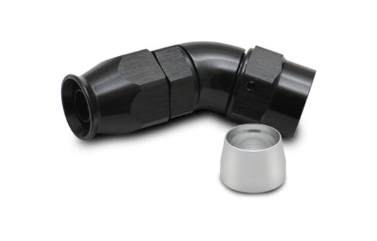 Vibrant -4AN 45 Degree Hose End Fitting for PTFE Lined Hose