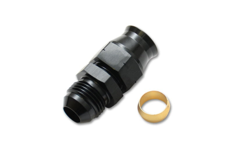 Vibrant -4AN Male to 1/4in Tube Adapter Fitting (w/Brass Olive Insert)