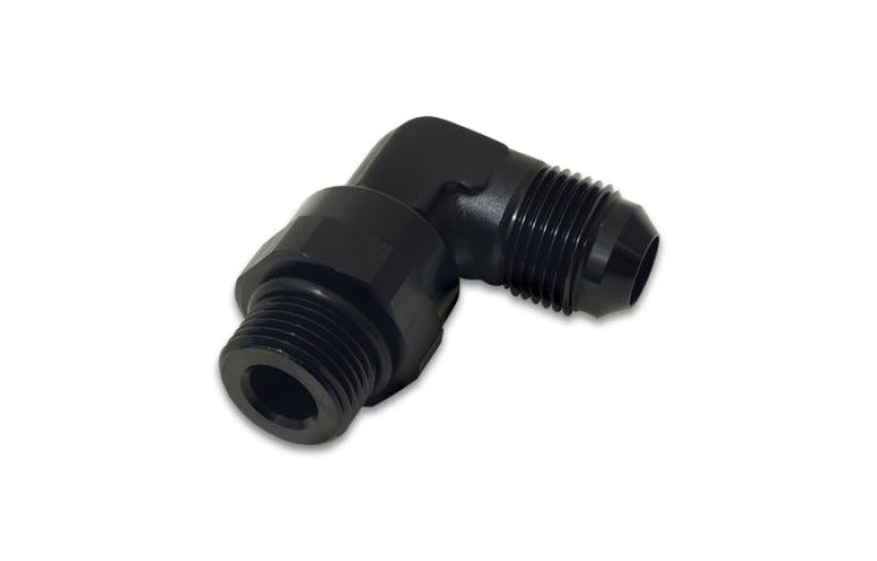 Vibrant -8AN Male Flare to Male -10 ORB Swivel 90 Degree Adapter - Anodized