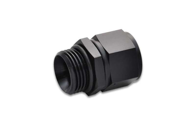 Vibrant -6AN Female to -10 ORB Swivel Adapter w/O-Ring - Anodized Black