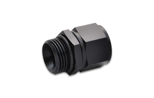 Vibrant -6AN Female to -10 ORB Swivel Adapter w/O-Ring - Anodized Black