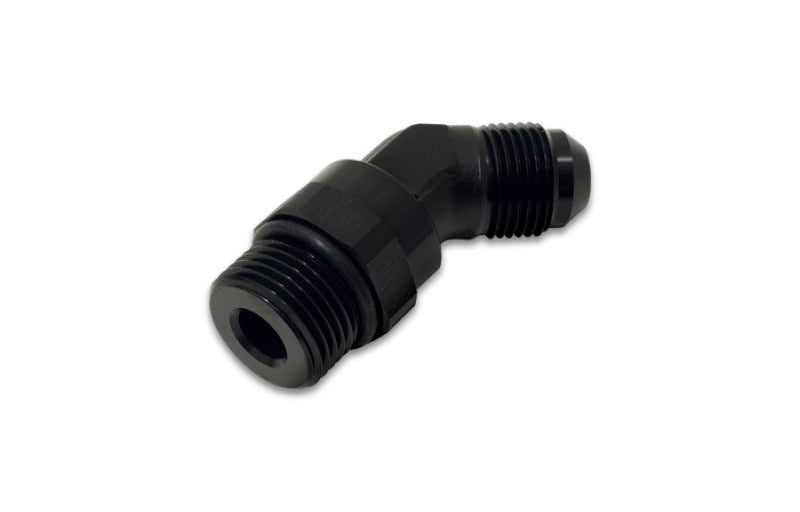 Vibrant -6AN Male Flare to Male -6AN ORB Swivel 45 Degree Adapter Fitting