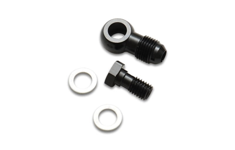 Vibrant -4AN Male Banjo Fitting 10mm x 1.25 Metric Aluminum + 2 Washers