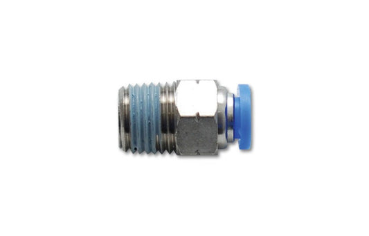 Vibrant Male Straight Fitting for 1/4in OD Tubing (1/16in NPT Thread)