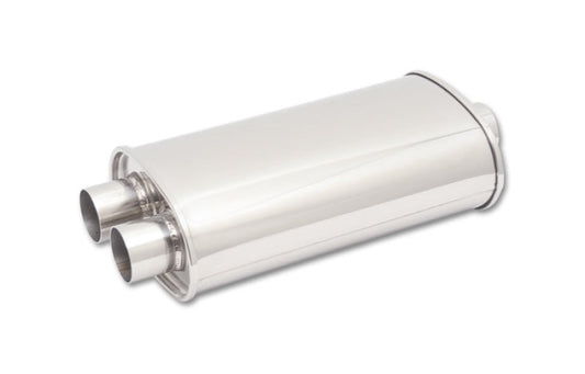 Vibrant StreetPower Oval Muffler 5in x 9in x 15in - 3in inlet/Dual Outlet
