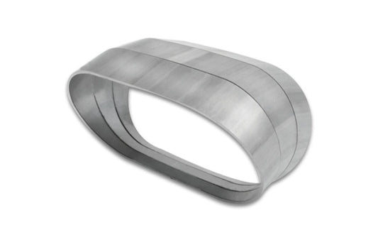 Vibrant Vertical 304 SS Oval Pie Cuts 4.0in OD Tight 45 Degree Elbow