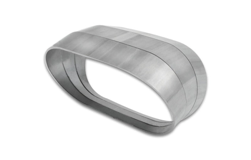 Vibrant Vertical 304 SS Nominal 3in. Oval/2.35 in. Centerline Radius, 15 degree