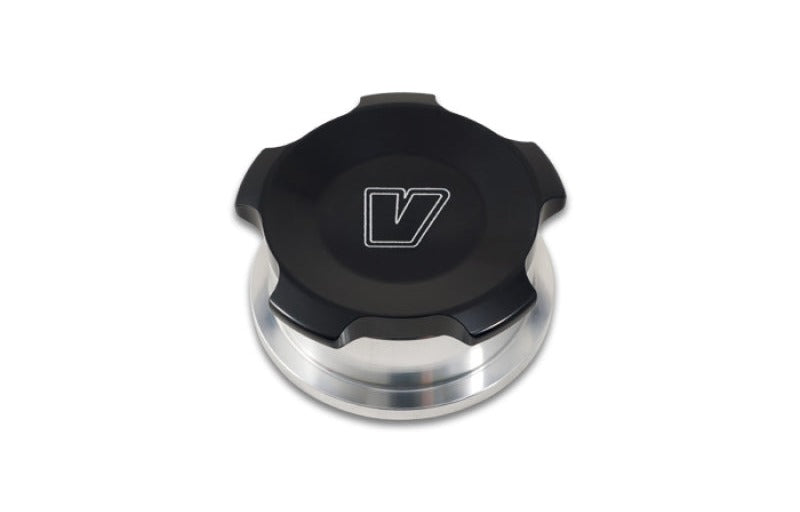 Vibrant 1.5in OD Aluminum Weld Bungs w/Black Anodized Threaded Cap