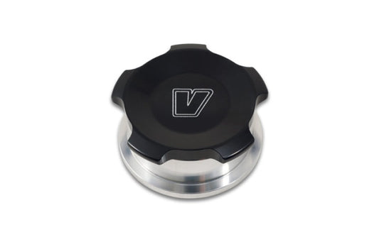 Vibrant 1.5in OD Aluminum Weld Bungs w/Black Anodized Threaded Cap