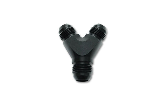 Vibrant -16AN x -16AN x 16AN Y-Adapter Fitting - Aluminum Black