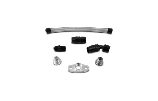 Vibrant Universal Top Mount Oil Drain Kit incl 20in Teflon lined S.S. hose