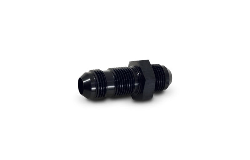 Vibrant -3AN Flare Straight Bulkhead Adapter Fitting - Aluminum