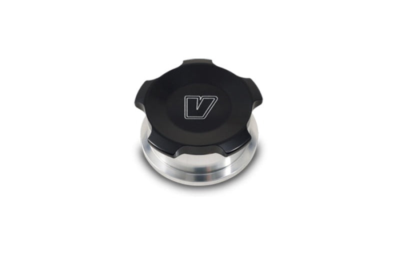 Vibrant 2.75in OD Aluminum Weld Bungs w/Anodized Black Aluminum Threaded Cap