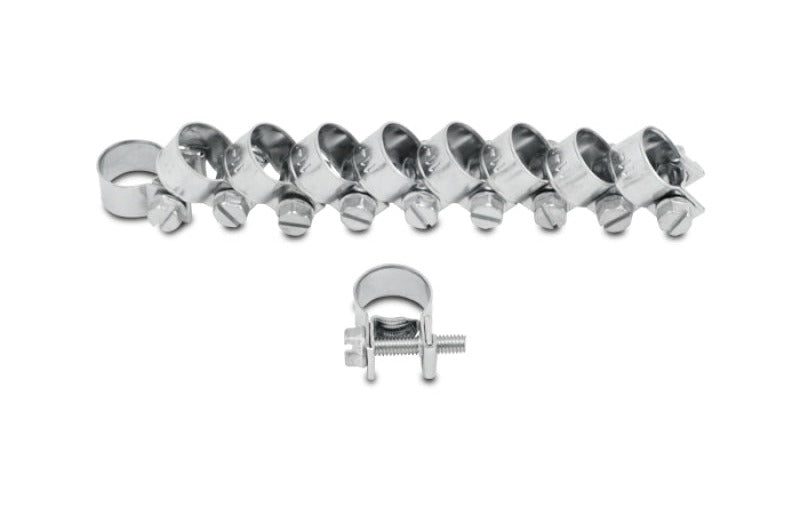 Vibrant Fuel Injector Style Mini Hose Clamps 15-17mm clamping range Pk of 10