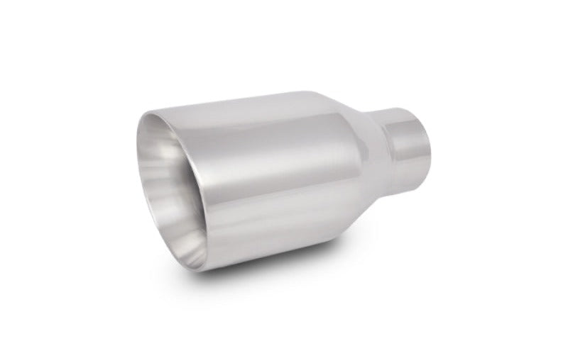 Vibrant 3.5in Round SS Exhaust Tip (Double Wall Angle Cut Beveled Outlet)