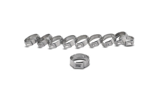 Vibrant One Ear Stepless Pinch Clamps 22.4-25.6mm clamping range (Pack of 10)