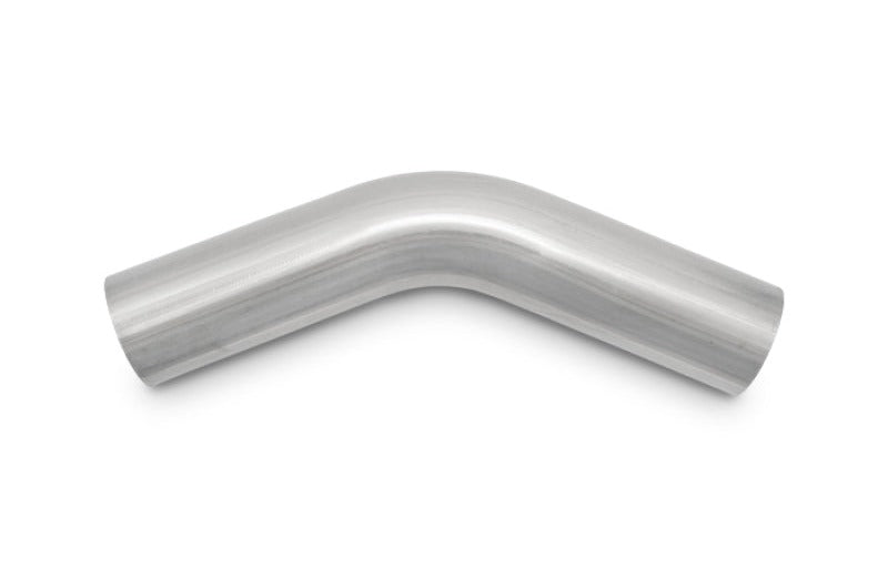 Vibrant 5in O.D. T304 SS 45 deg Mandrel Bend 6in x 6in leg lengths