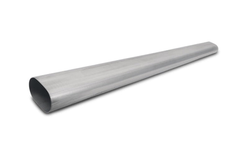 Vibrant 3in Oval (Nominal Size) T304 SS Straight Tubing (16 ga) - 5 foot length