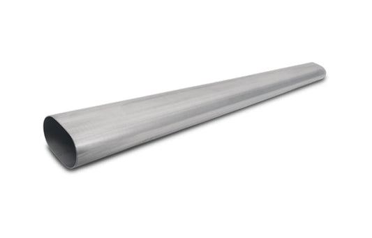 Vibrant 4in Oval (Nominal Size) T304 SS Straight Tubing (16 ga) - 5 foot length