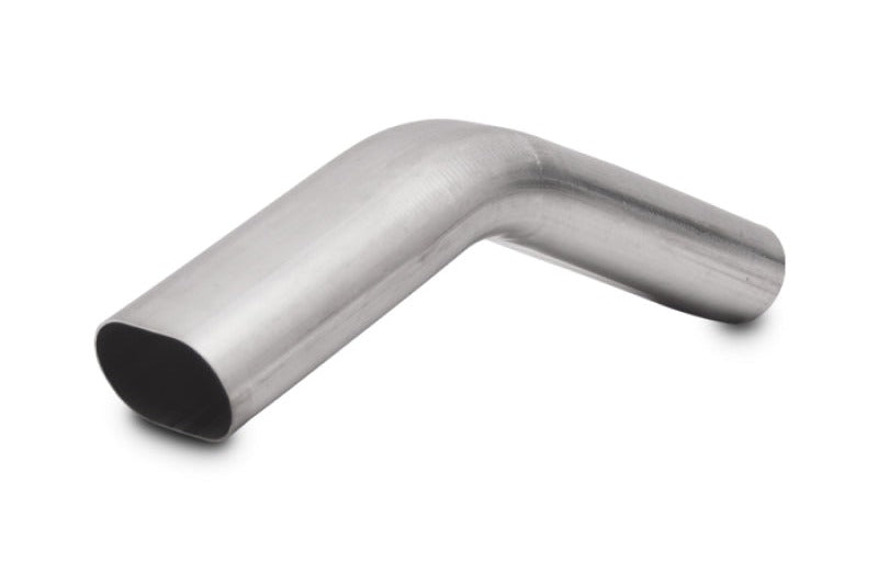 Vibrant 3in Oval (Nominal Size) T304 SS 45 deg VERTICAL Mandrel Bend 6in x 6in