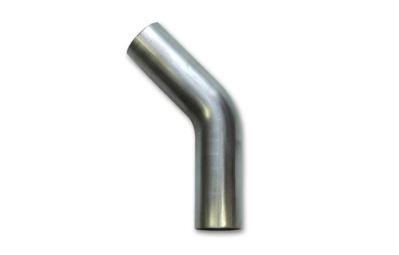 Vibrant 2.375in OD T304 SS 45 Deg Mandrel Bend 6in Leg Length