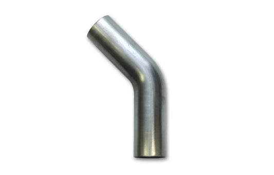 Vibrant 2.375in OD T304 SS 45 Deg Mandrel Bend 6in Leg Length