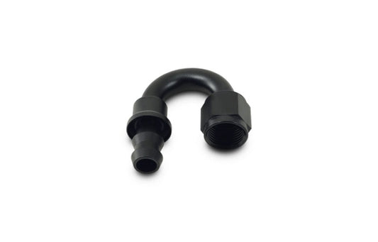Vibrant -12AN Push-On 180 Deg Hose End Fitting - Aluminum
